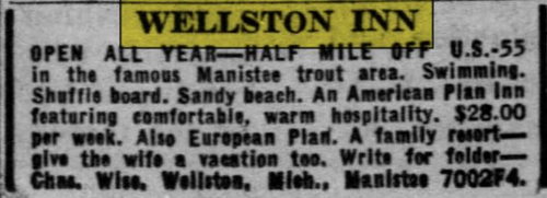 Wellston Inn - May 1949 Ad